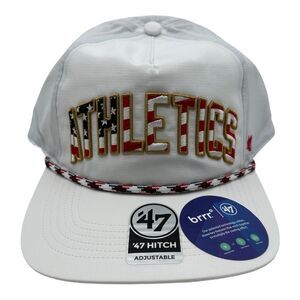 NWT 47 Brand Hitch BRRR Oakland Athletics MLB Flag Patriotic Strapback‎ Hat Cap